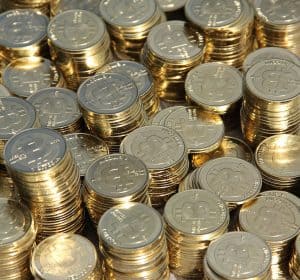 Stacks of bitcoin tokens need to be stored safely